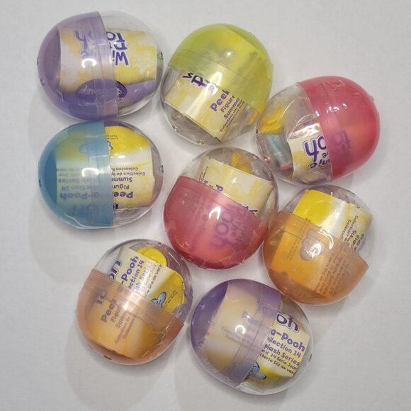 Winnie Pooh Peek-a-Pooh #14 Summer Splash Complete Series of 8 Keychain Danglers - Picture 2 of 13